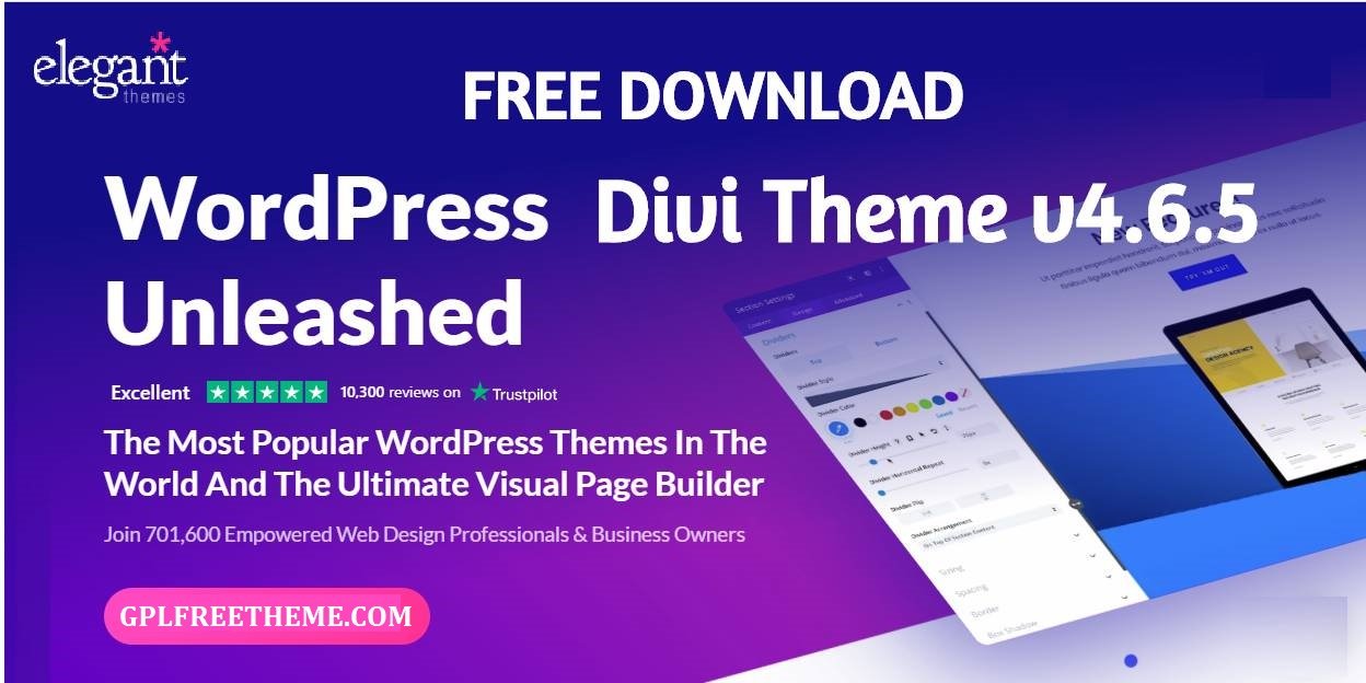 Divi Theme v4.6.5 [With Premade Layouts] Free Download [2020]