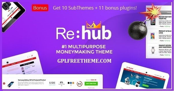 REHub v12.9.3 Wordpress Theme Free Download [Activated]