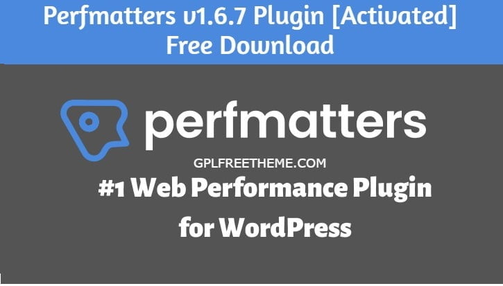 Perfmatters v1.6.7 Plugin Free Download [Activated]