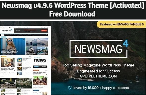 Newsmag v4.9.6 - WordPress Theme Free Download [Activated]