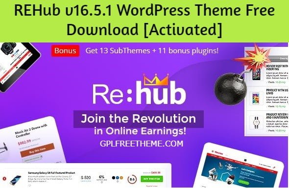 REHub v16.5.1 WordPress Theme Free Download [Activated]