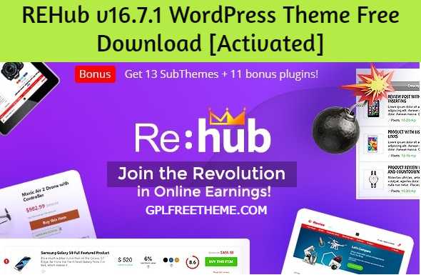 REHub v16.7.1 WordPress Theme Free Download [Activated]