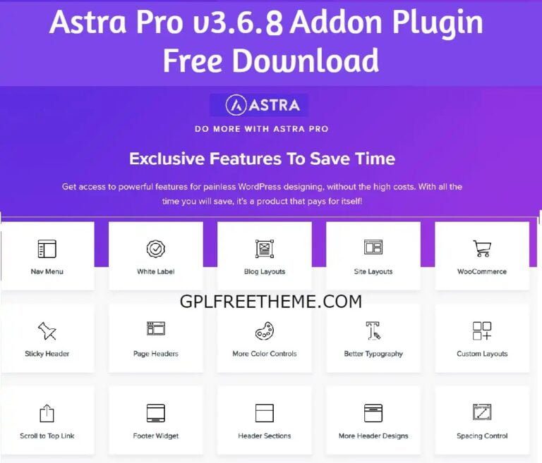 Astra Pro v3.6.8 Addon Plugin Free Download