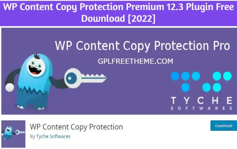WP Content Copy Protection Premium 12.3 Plugin Free Download [2022]