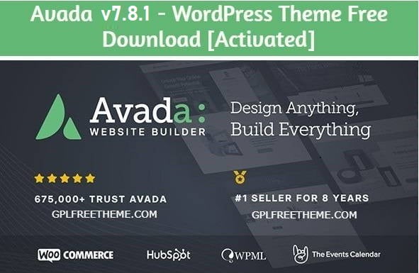 Avada v7.8.1 - WordPress Theme Free Download [Activated]