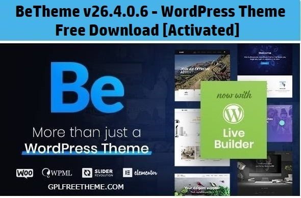 BeTheme v26.4.0.6 - WordPress Theme Free Download [Activated]