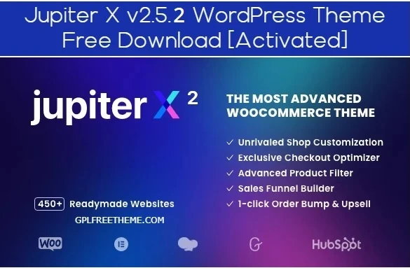 Jupiter X v2.5.2 WordPress Theme Free Download [Activated]