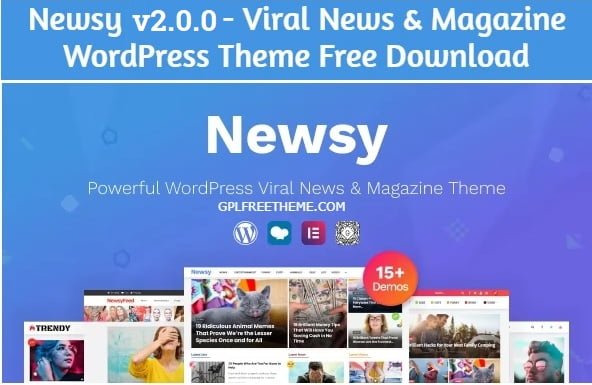 Newsy v2.0.0 - Viral News & Magazine WordPress Theme Free Download