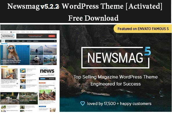 Newsmag v5.2.2 - WordPress Theme Free Download [Activated]