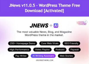 JNews v11.0.5 - WordPress Theme Free Download [Activated]