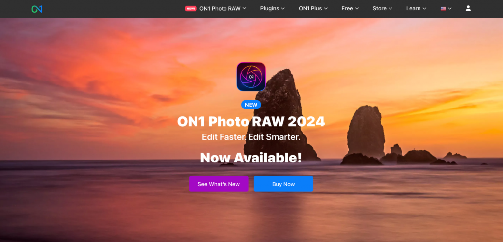 ON1 Photo RAW landing page