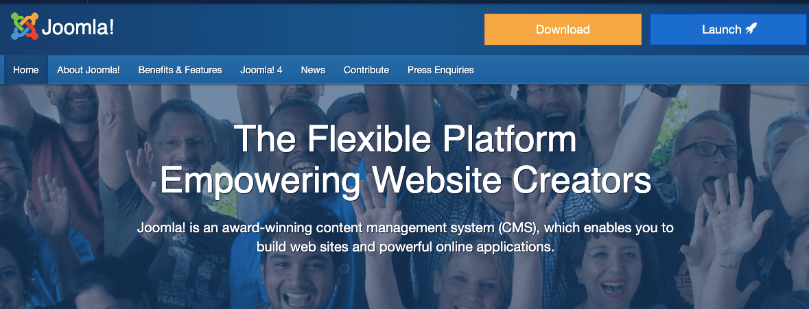 Joomla blogging platform