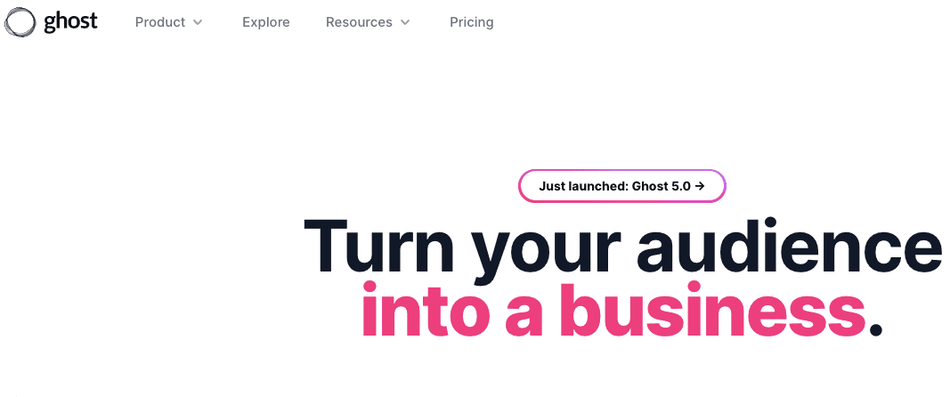 ghost blogging platform