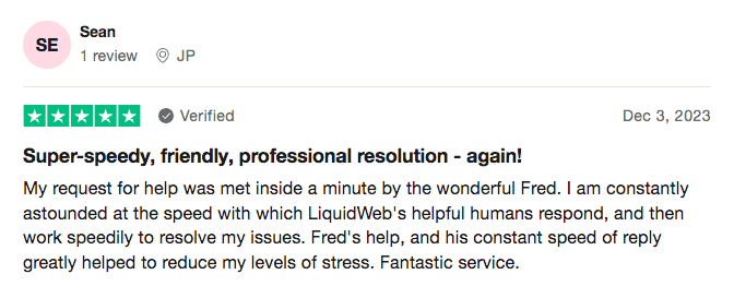 liquid web sean review