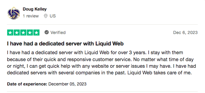 liquid web Doug Kelley review