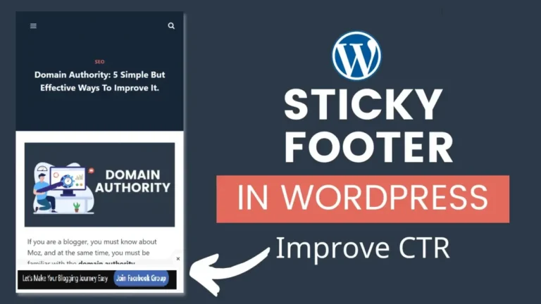 How To Create a Sticky Floating Footer Bar In GeneratePress?